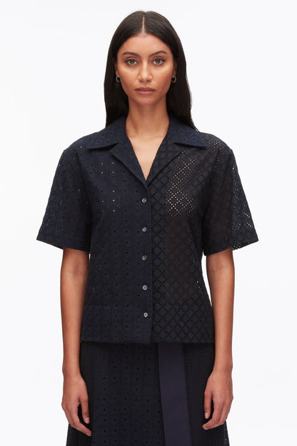 Broderie Anglaise Patchwork Camp Shirt - 3.1 Phillip Lim Value