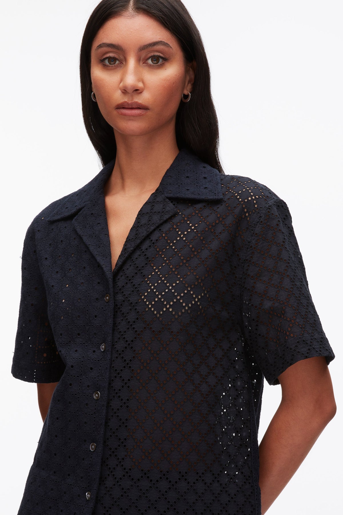 Broderie Anglaise Patchwork Camp Shirt - 3.1 Phillip Lim Value