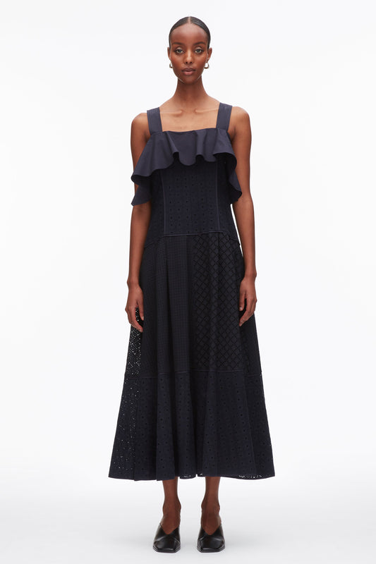 Broderie Anglaise Patchwork Cascade Midi Dress - 3.1 Phillip Lim Great Value