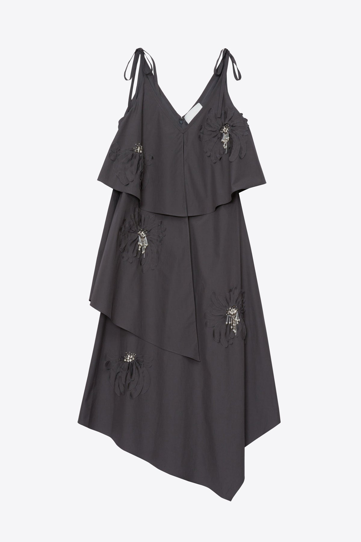 Layered Midi Dress with Floral Appliqué - 3.1 Phillip Lim Exclusive