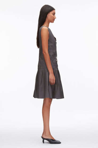 Draped Tank Dress with Floral Appliqué - 3.1 Phillip Lim Sale