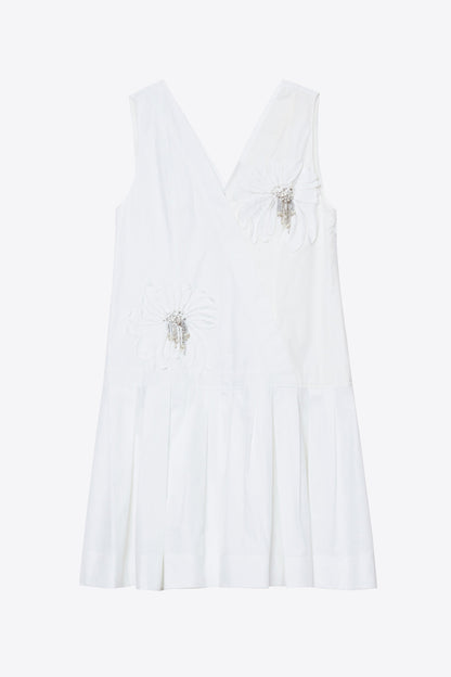 Draped Tank Dress with Floral Appliqué - 3.1 Phillip Lim Trending