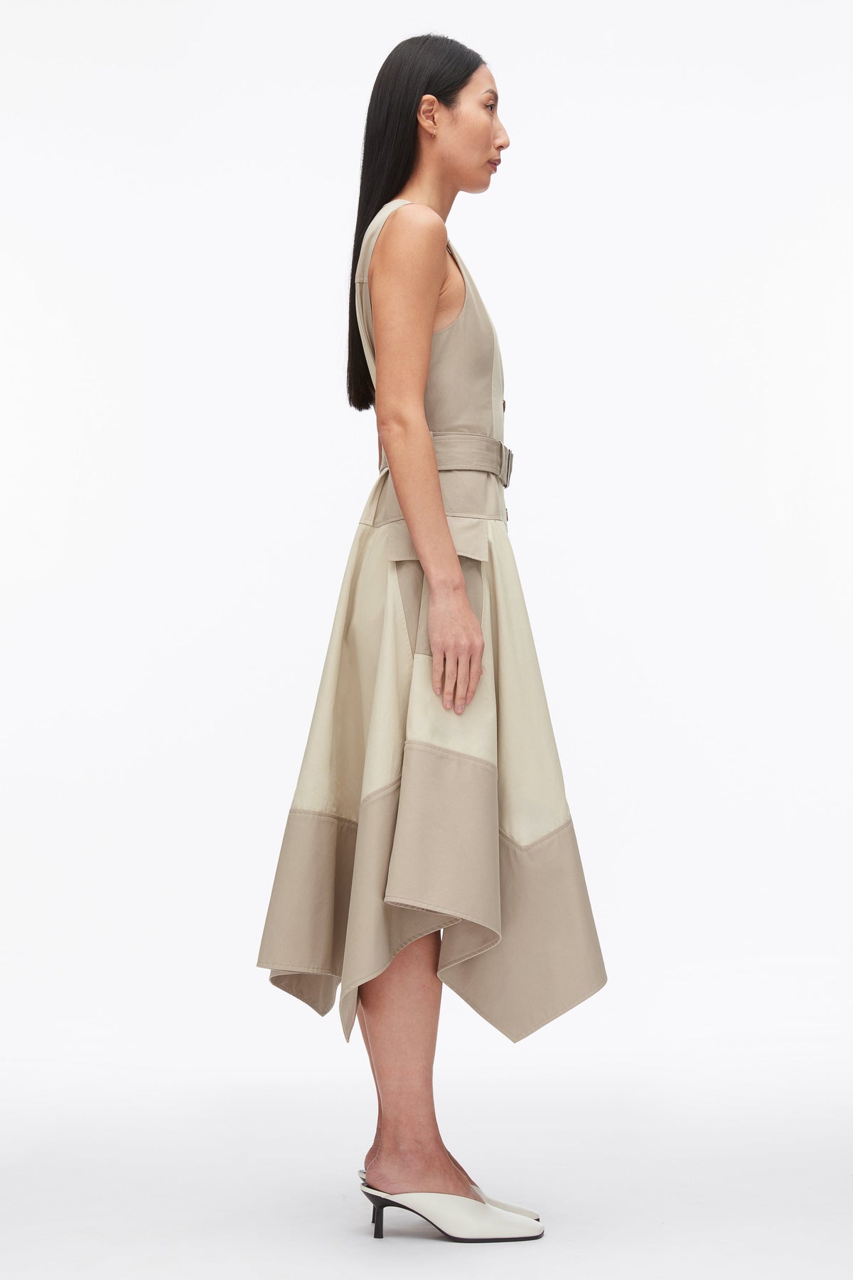 Patchwork Sleeveless Belted Utility Dress - 3.1 Phillip Lim Special Offer