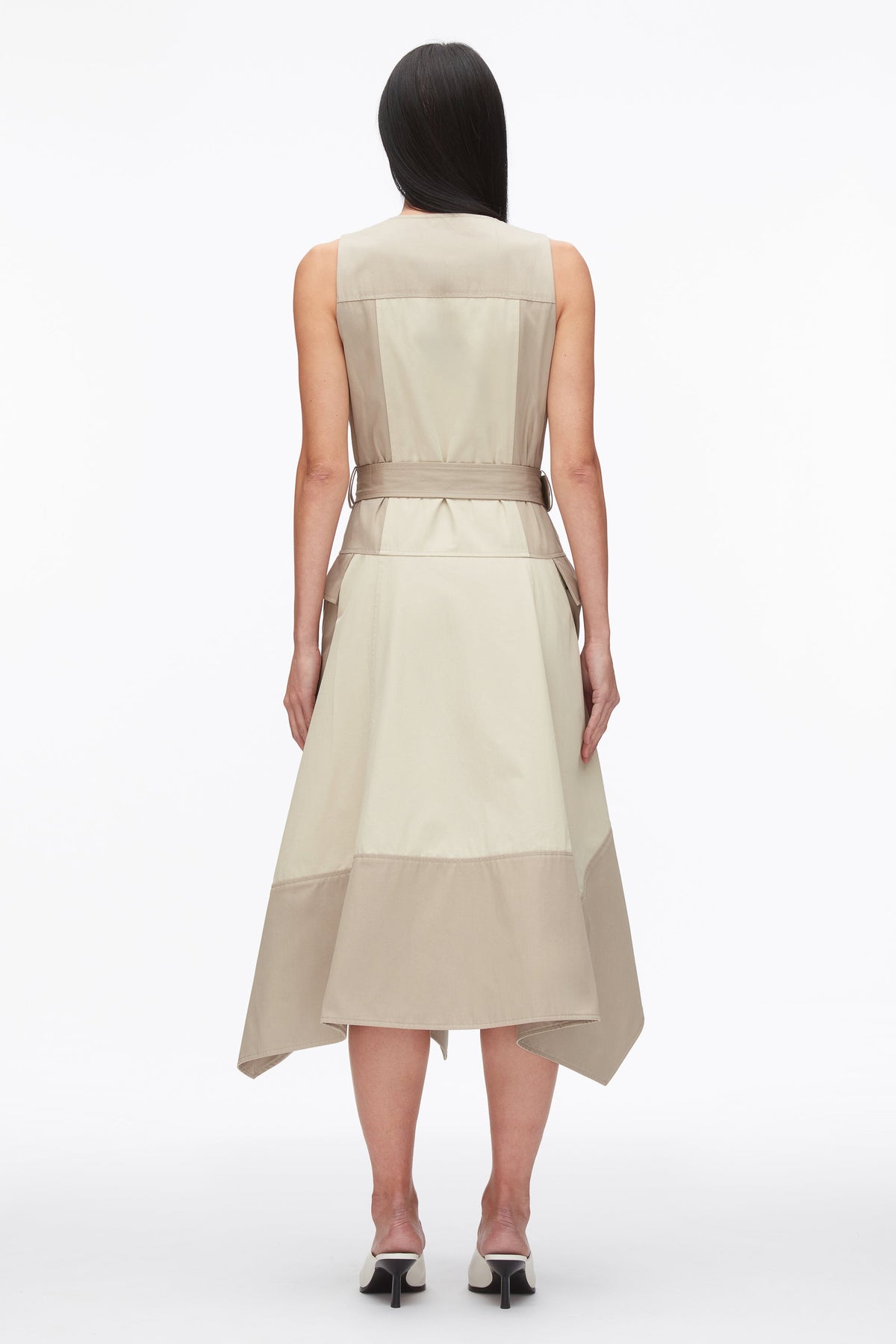 Patchwork Sleeveless Belted Utility Dress - 3.1 Phillip Lim Special Offer