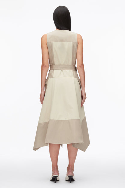Patchwork Sleeveless Belted Utility Dress - 3.1 Phillip Lim Special Offer