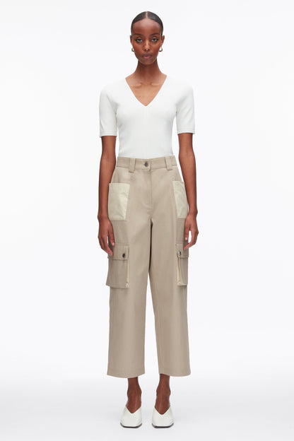Two-Toned Cropped Cargo Pants - 3.1 Phillip Lim Premium