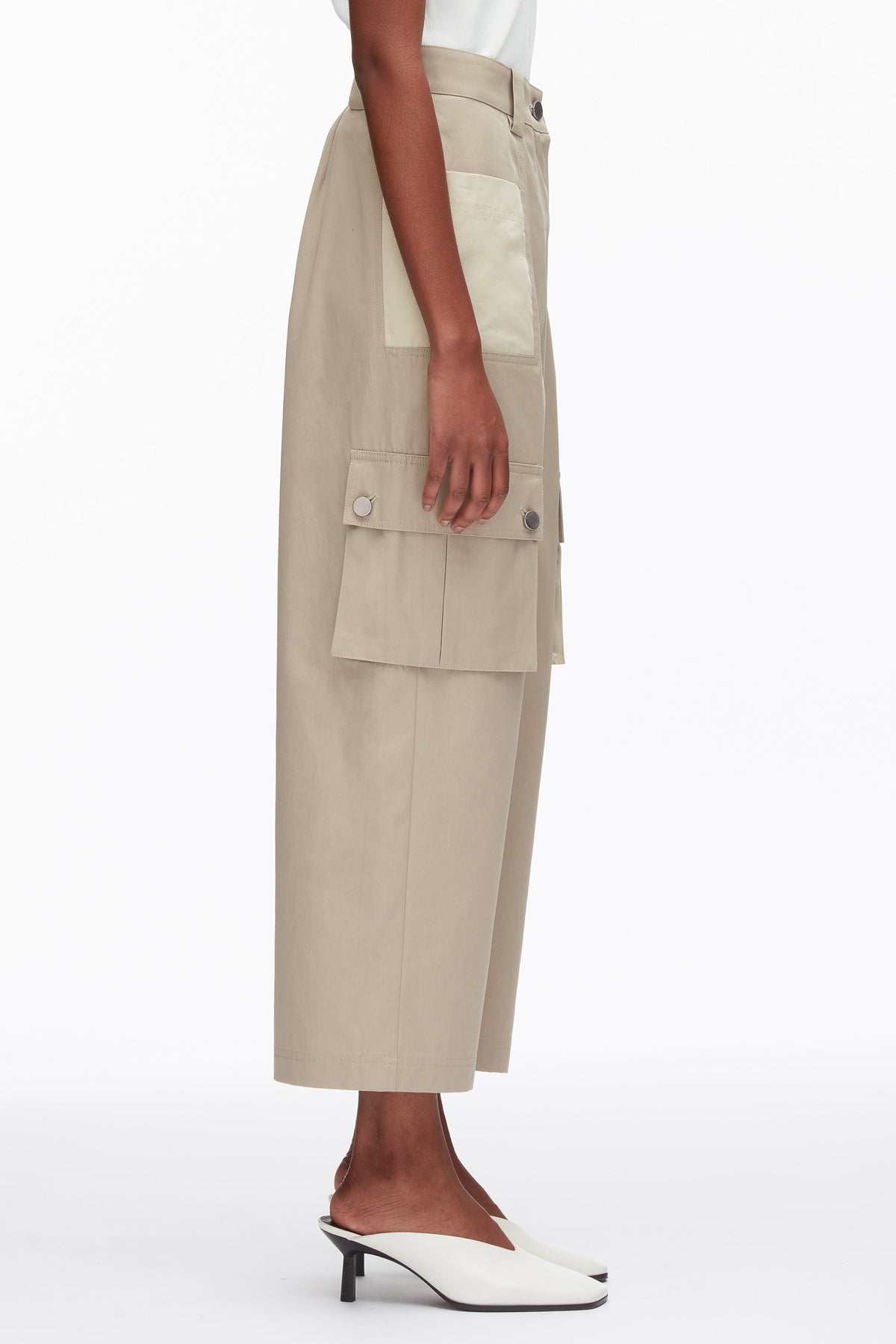 Two-Toned Cropped Cargo Pants - 3.1 Phillip Lim Premium