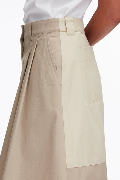 Two-Toned Wide Pleated Shorts - 3.1 Phillip Lim New