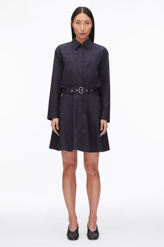 Belted Structured Cotton Shirt Dress - 3.1 Phillip Lim Discount