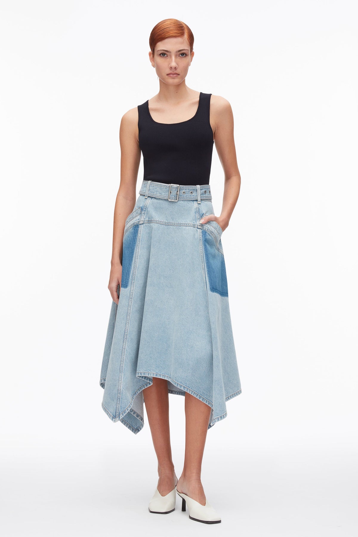 Ghost Patch Handkerchief Midi Skirt - 3.1 Phillip Lim Trusted