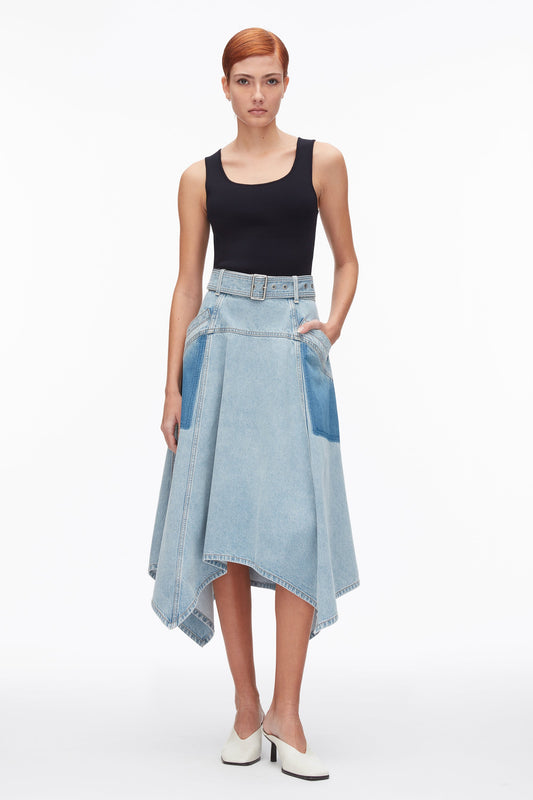Ghost Patch Handkerchief Midi Skirt - 3.1 Phillip Lim Trusted