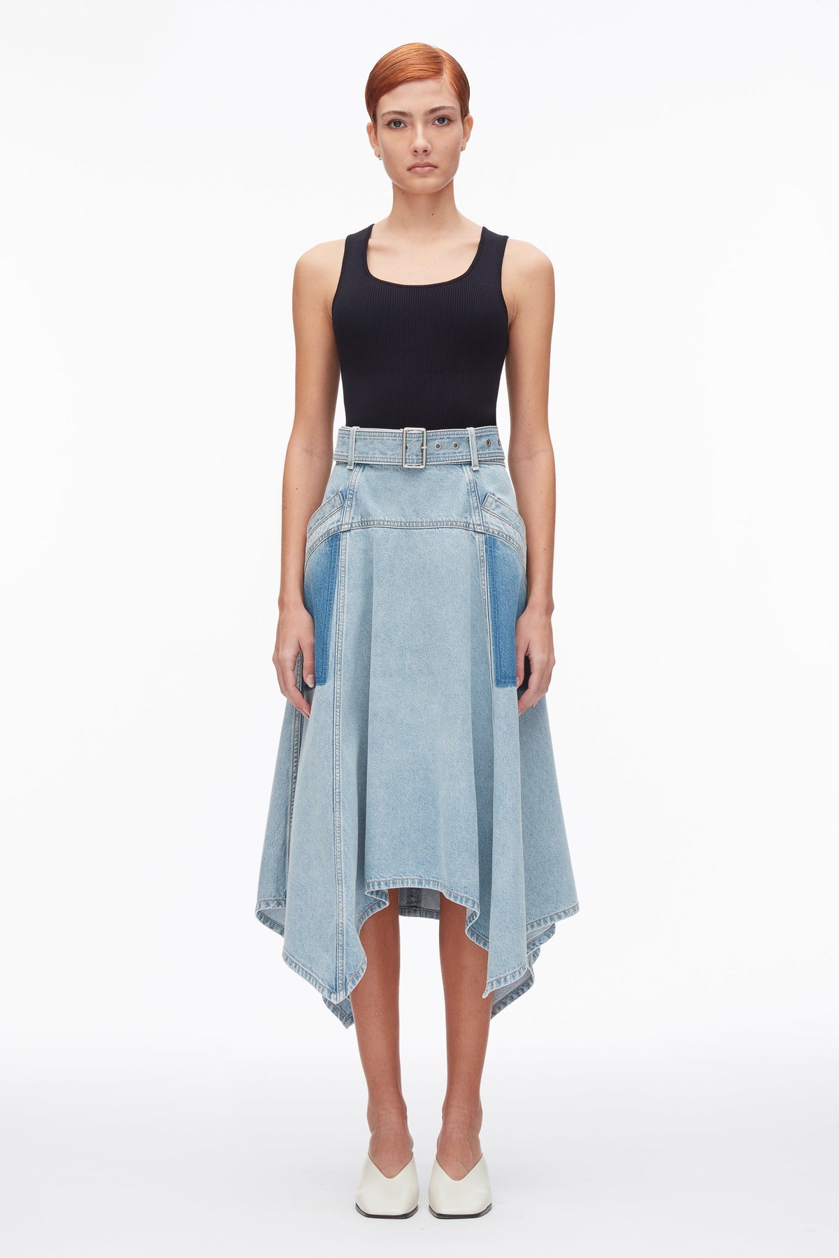 Ghost Patch Handkerchief Midi Skirt - 3.1 Phillip Lim Trusted