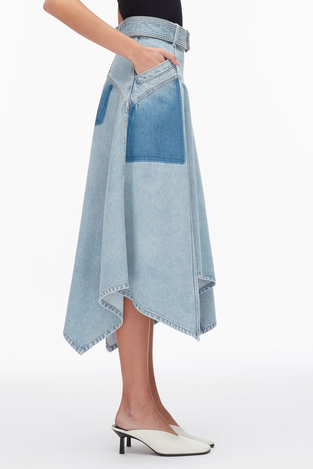Ghost Patch Handkerchief Midi Skirt - 3.1 Phillip Lim Trusted