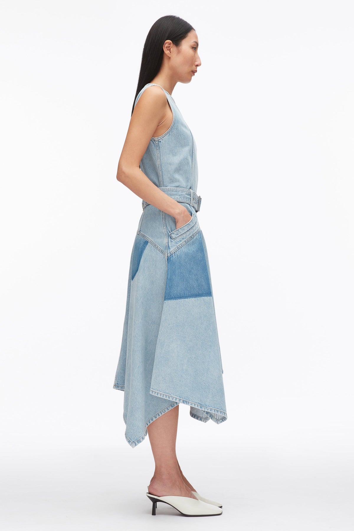 Ghost Patch Sleeveless Belted Midi Dress - 3.1 Phillip Lim Quality