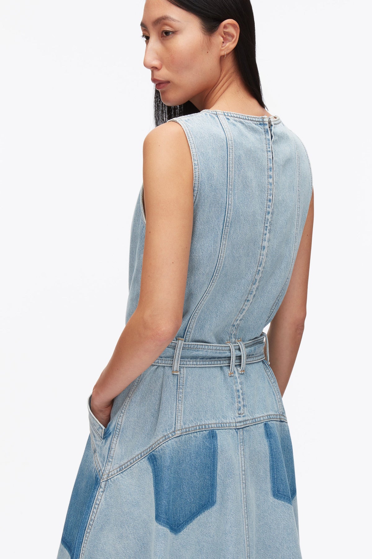 Ghost Patch Sleeveless Belted Midi Dress - 3.1 Phillip Lim Quality