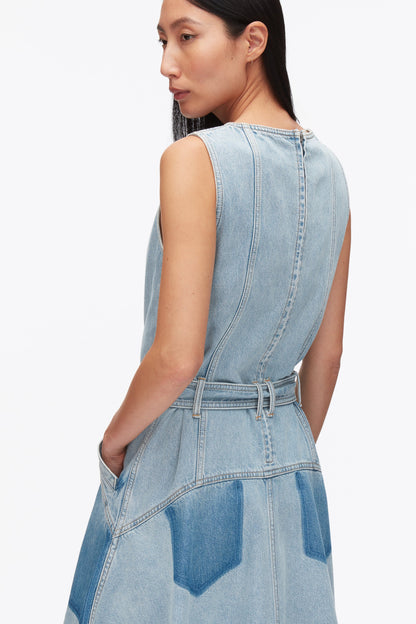 Ghost Patch Sleeveless Belted Midi Dress - 3.1 Phillip Lim Quality