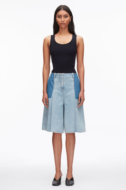 Ghost Patch Lightweight Denim Bermuda Shorts - 3.1 Phillip Lim Popular
