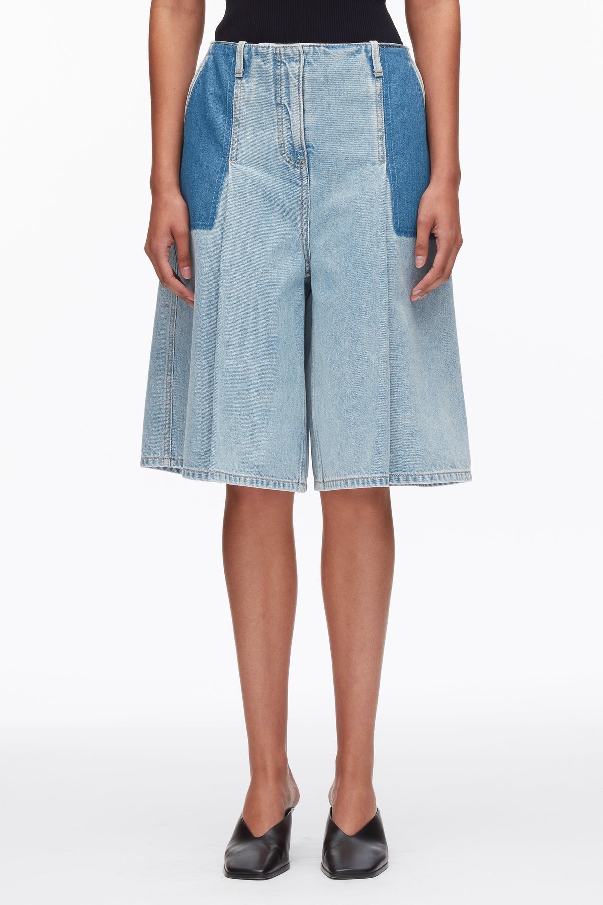 Ghost Patch Lightweight Denim Bermuda Shorts - 3.1 Phillip Lim Popular