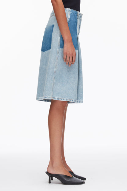 Ghost Patch Lightweight Denim Bermuda Shorts - 3.1 Phillip Lim Popular