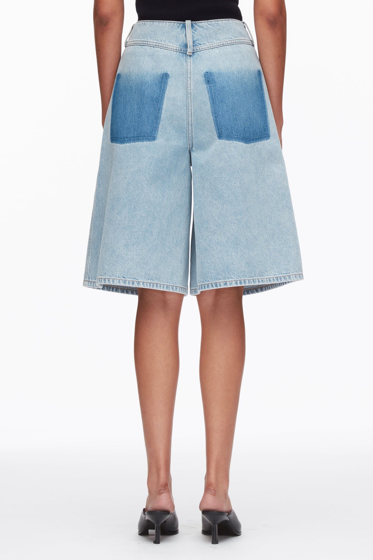 Ghost Patch Lightweight Denim Bermuda Shorts - 3.1 Phillip Lim Popular