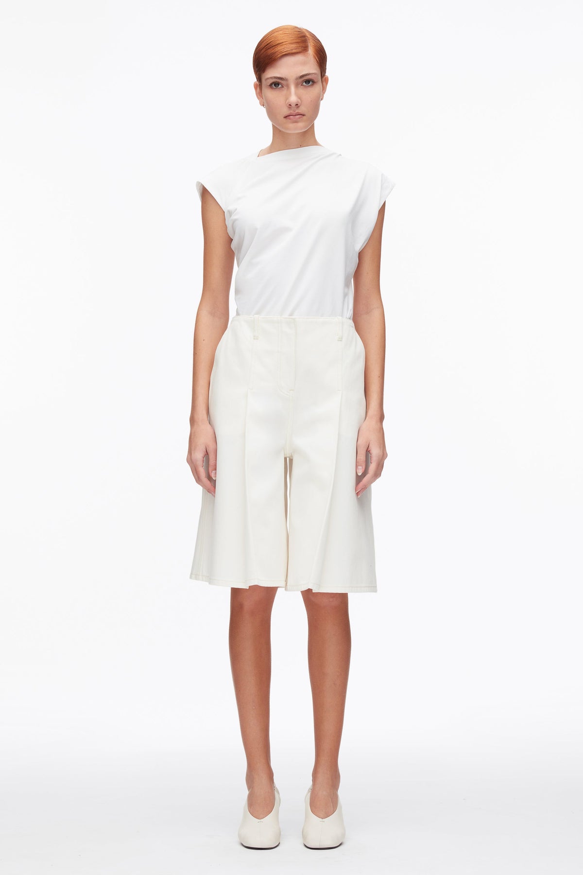 Ghost Patch Lightweight Denim Bermuda Shorts - 3.1 Phillip Lim Top Pick