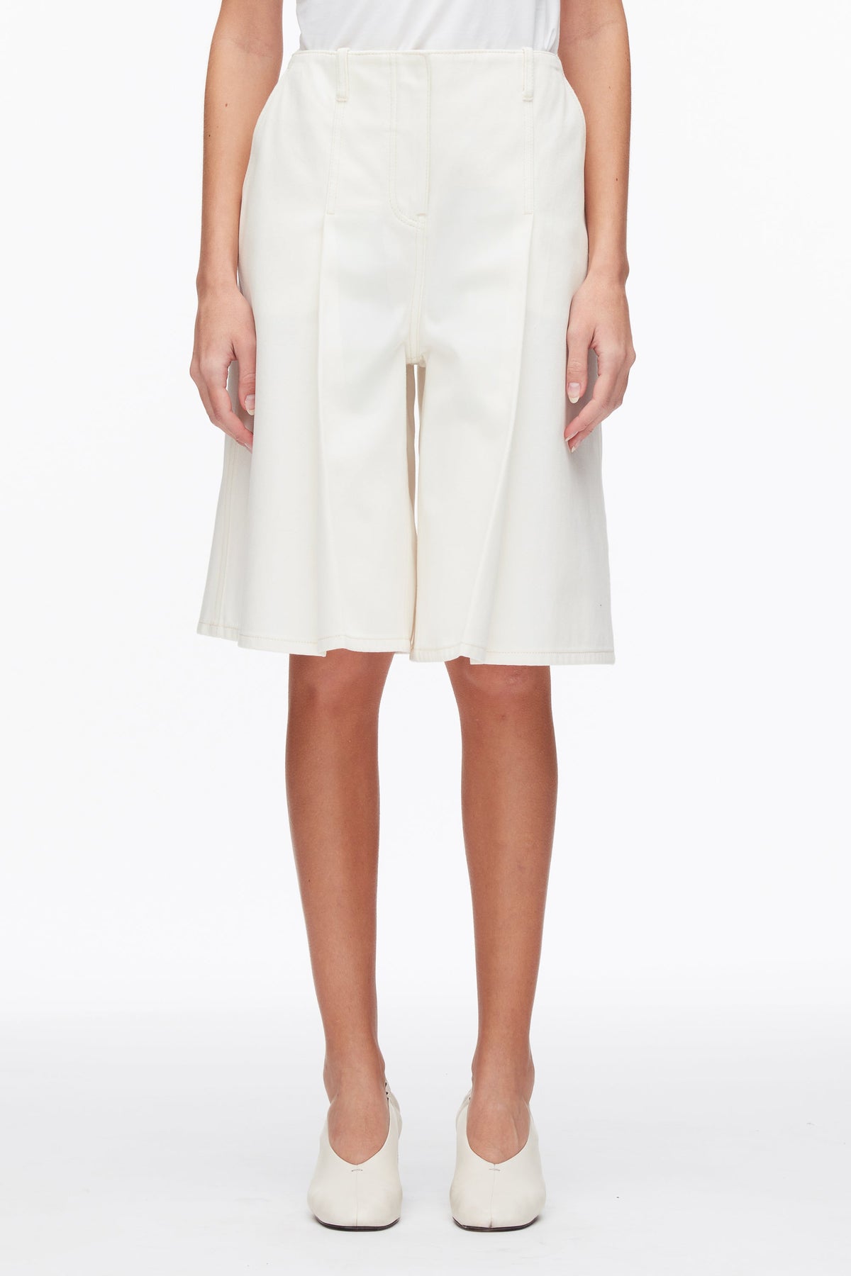 Ghost Patch Lightweight Denim Bermuda Shorts - 3.1 Phillip Lim Top Pick