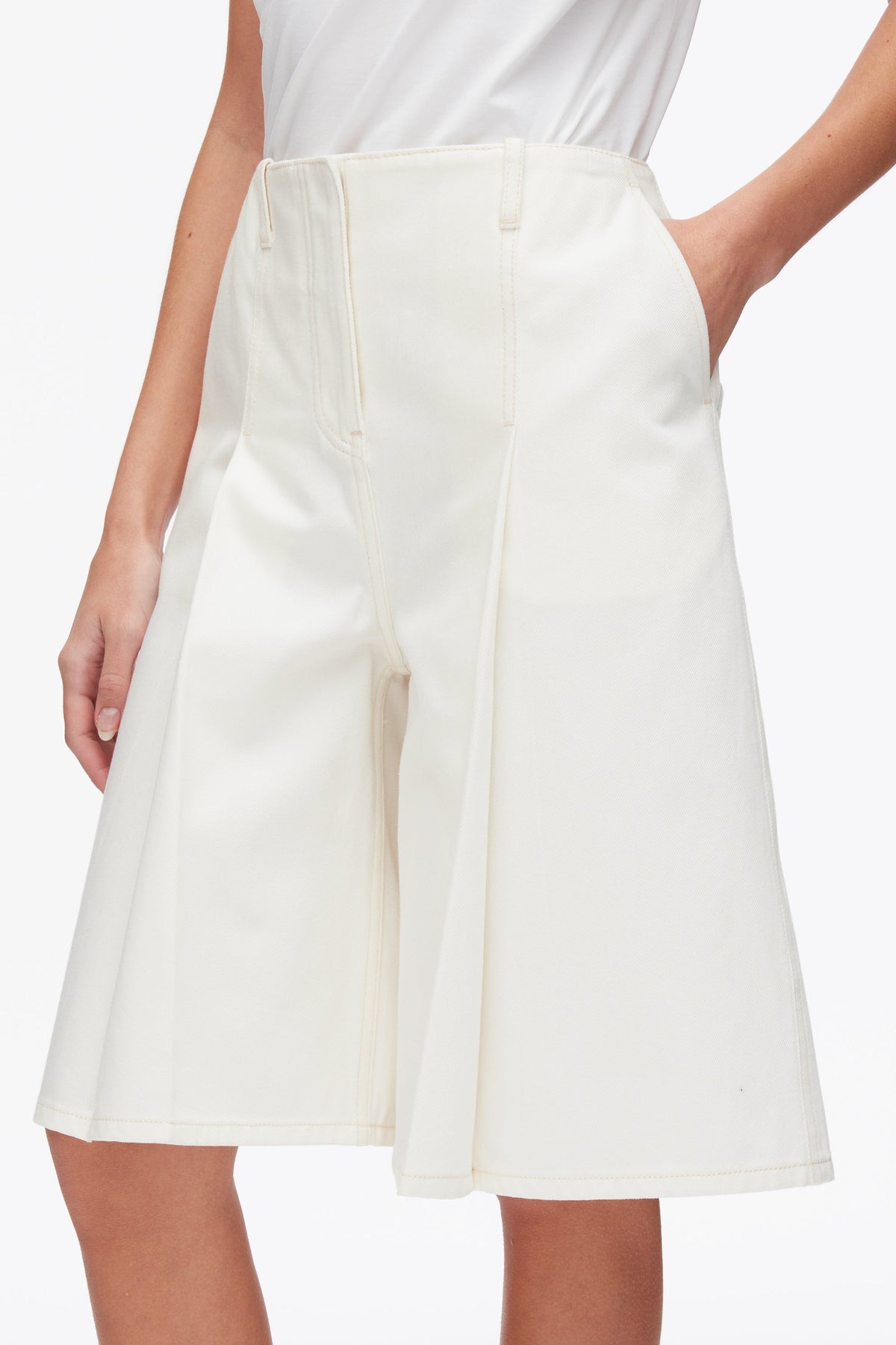 Ghost Patch Lightweight Denim Bermuda Shorts - 3.1 Phillip Lim Top Pick