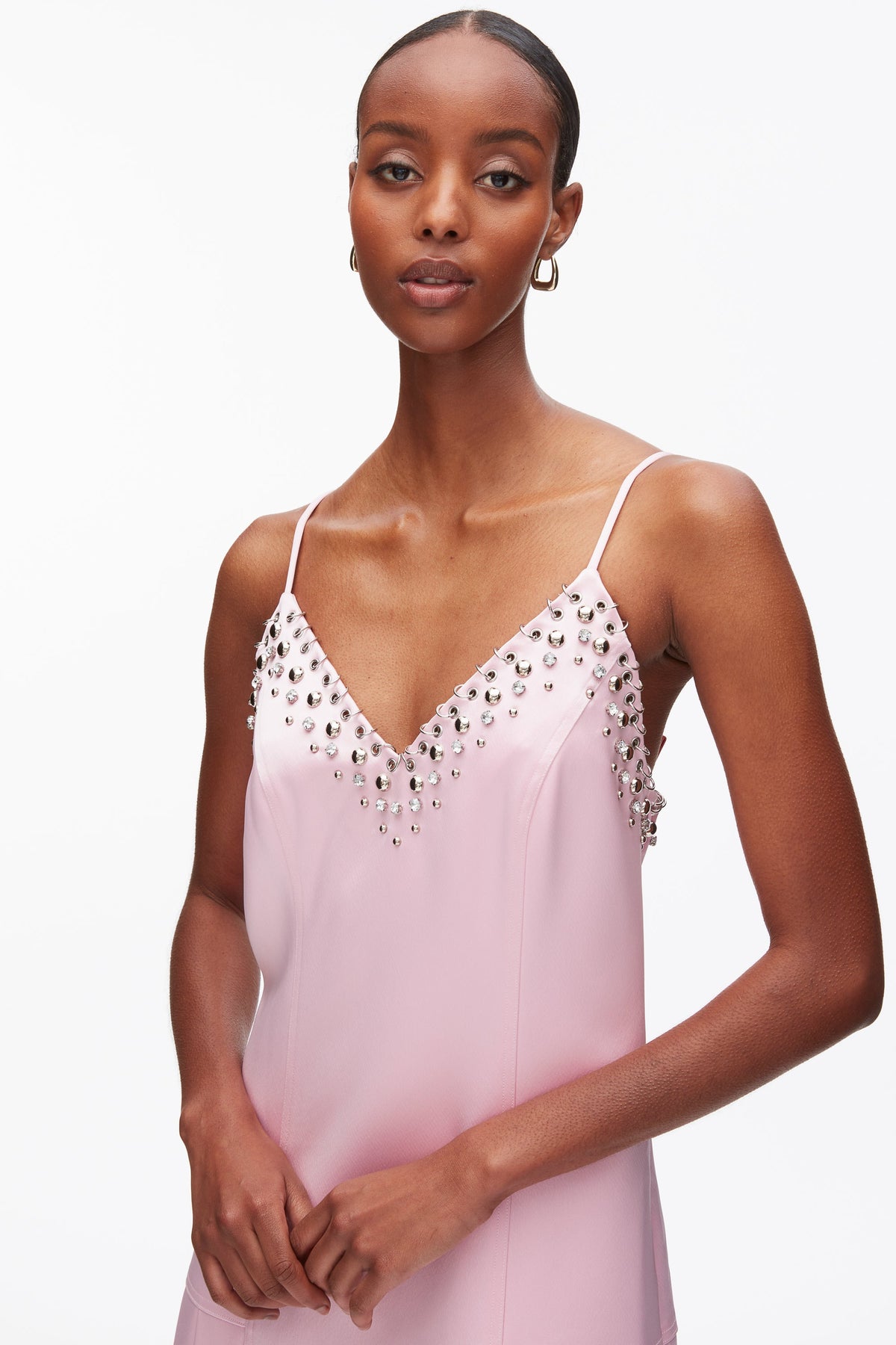 Studded Satin Pleated Cami Midi Dress - 3.1 Phillip Lim Quality