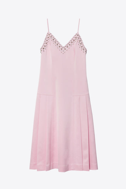 Studded Satin Pleated Cami Midi Dress - 3.1 Phillip Lim Quality