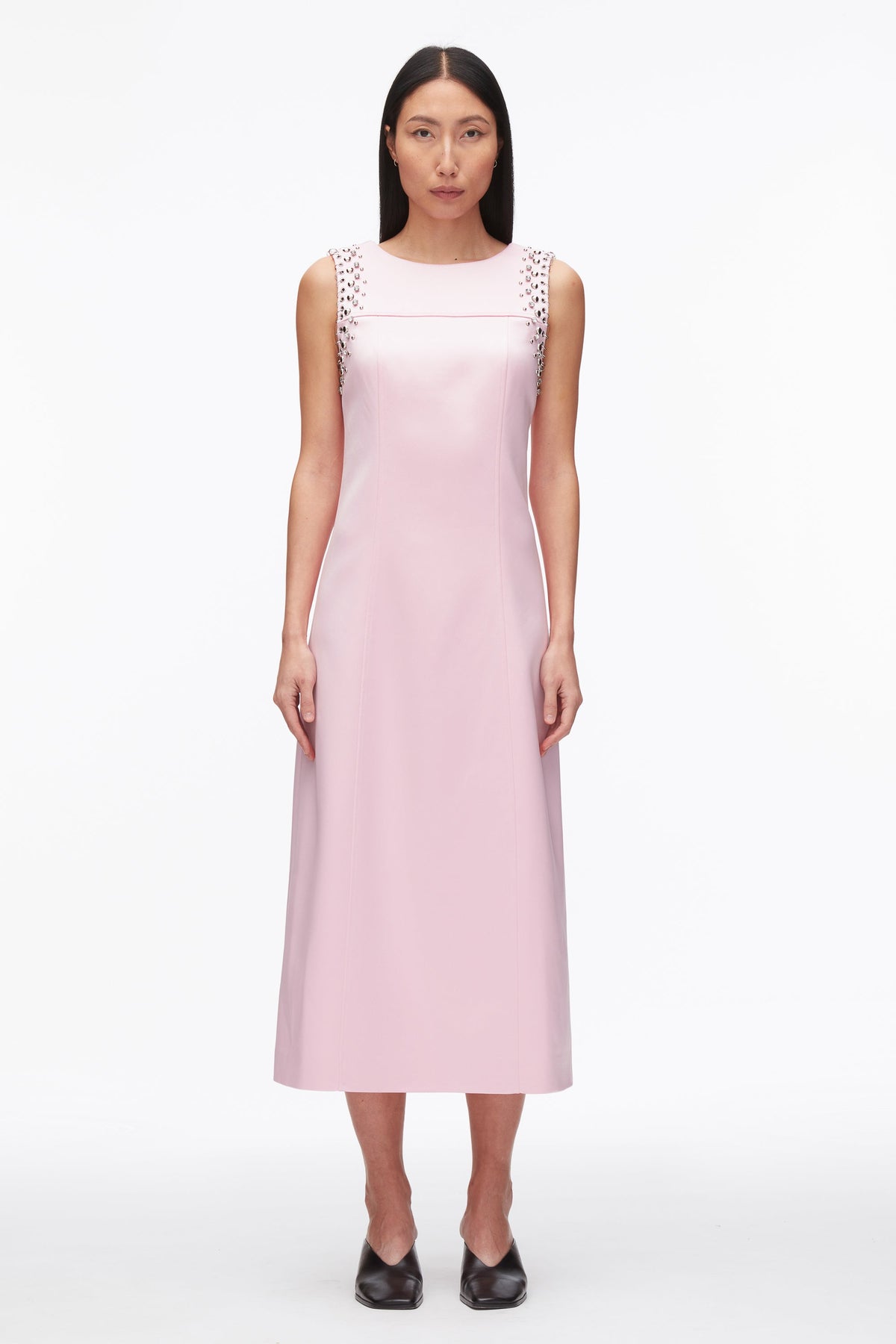 Studded Satin Sleeveless Midi Dress - 3.1 Phillip Lim Exclusive