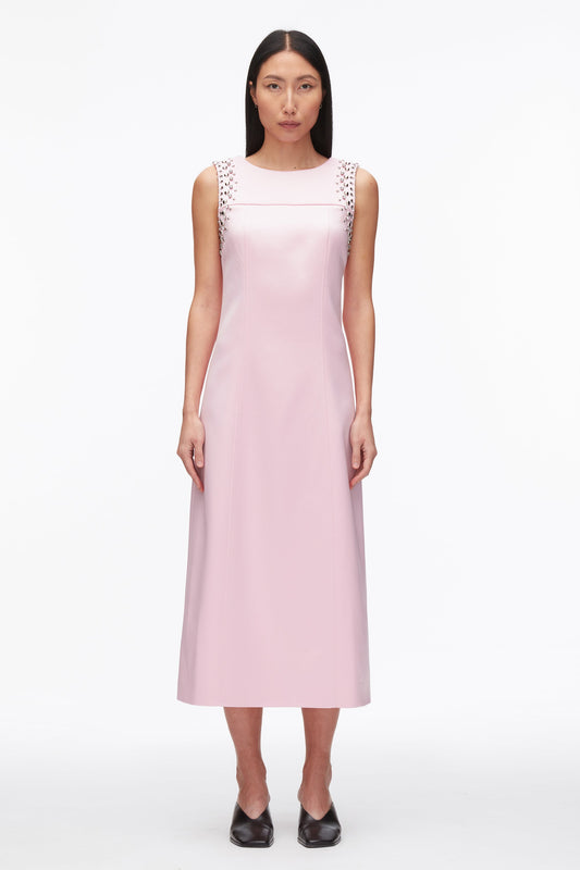 Studded Satin Sleeveless Midi Dress - 3.1 Phillip Lim Exclusive