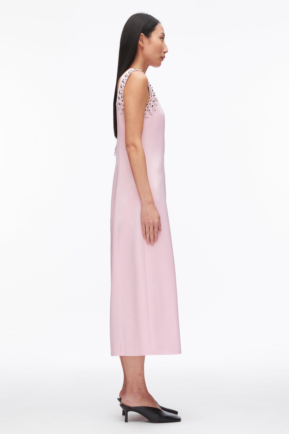 Studded Satin Sleeveless Midi Dress - 3.1 Phillip Lim Exclusive