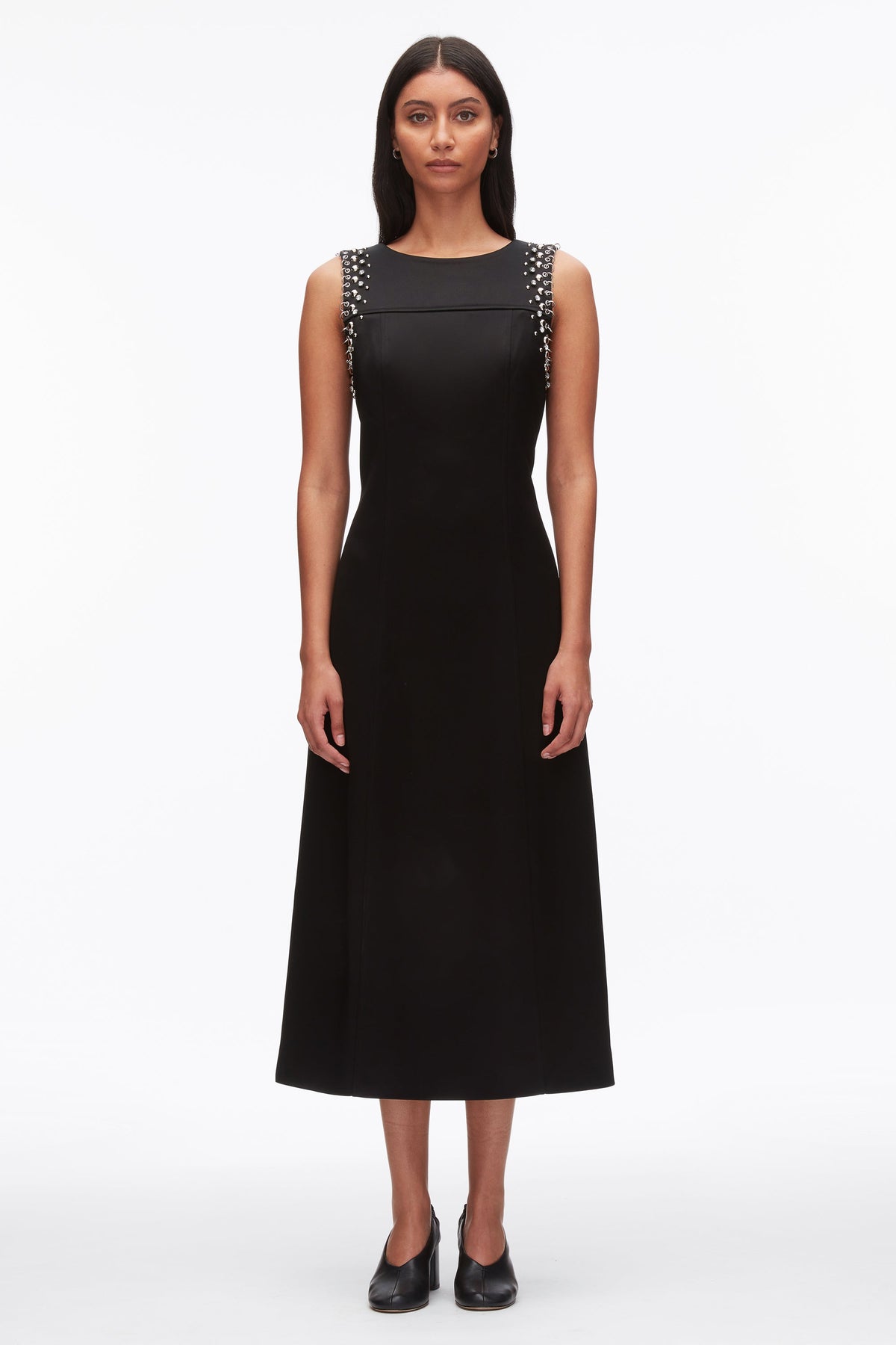 Studded Satin Sleeveless Midi Dress - 3.1 Phillip Lim Essential