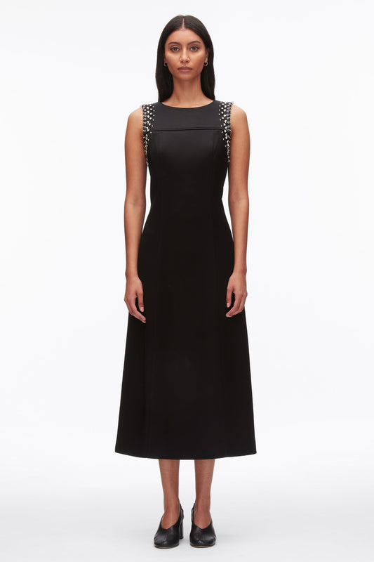 Studded Satin Sleeveless Midi Dress - 3.1 Phillip Lim Essential