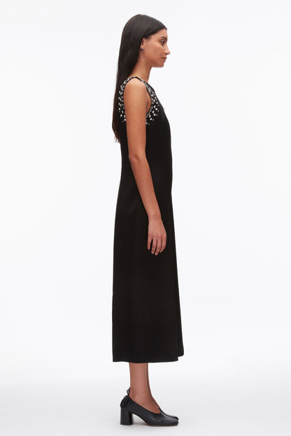 Studded Satin Sleeveless Midi Dress - 3.1 Phillip Lim Essential