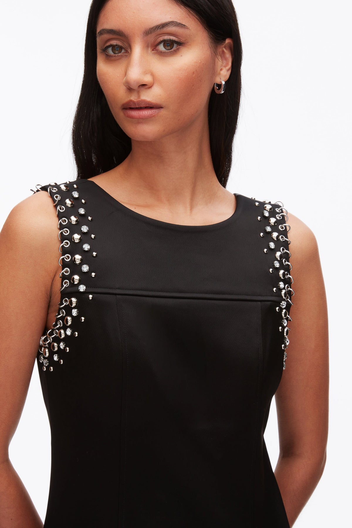 Studded Satin Sleeveless Midi Dress - 3.1 Phillip Lim Essential