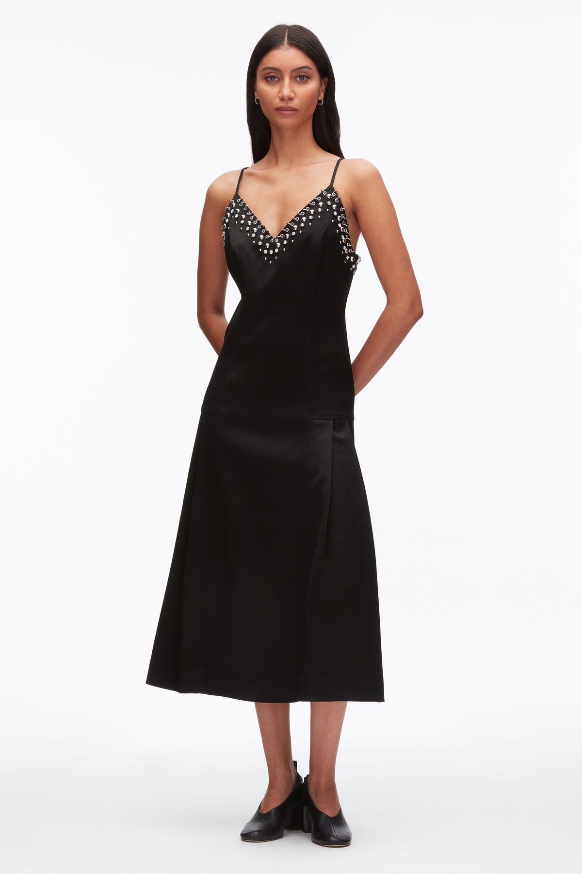 Studded Satin Pleated Cami Midi Dress - 3.1 Phillip Lim Best Price