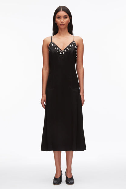 Studded Satin Pleated Cami Midi Dress - 3.1 Phillip Lim Best Price
