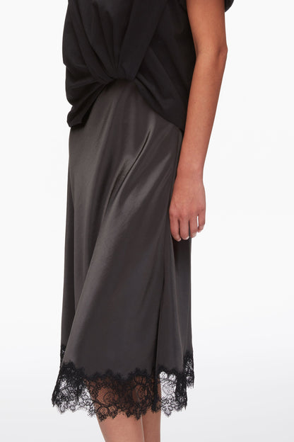 Draped Combo T-Shirt Dress with Lace Trim - 3.1 Phillip Lim Value