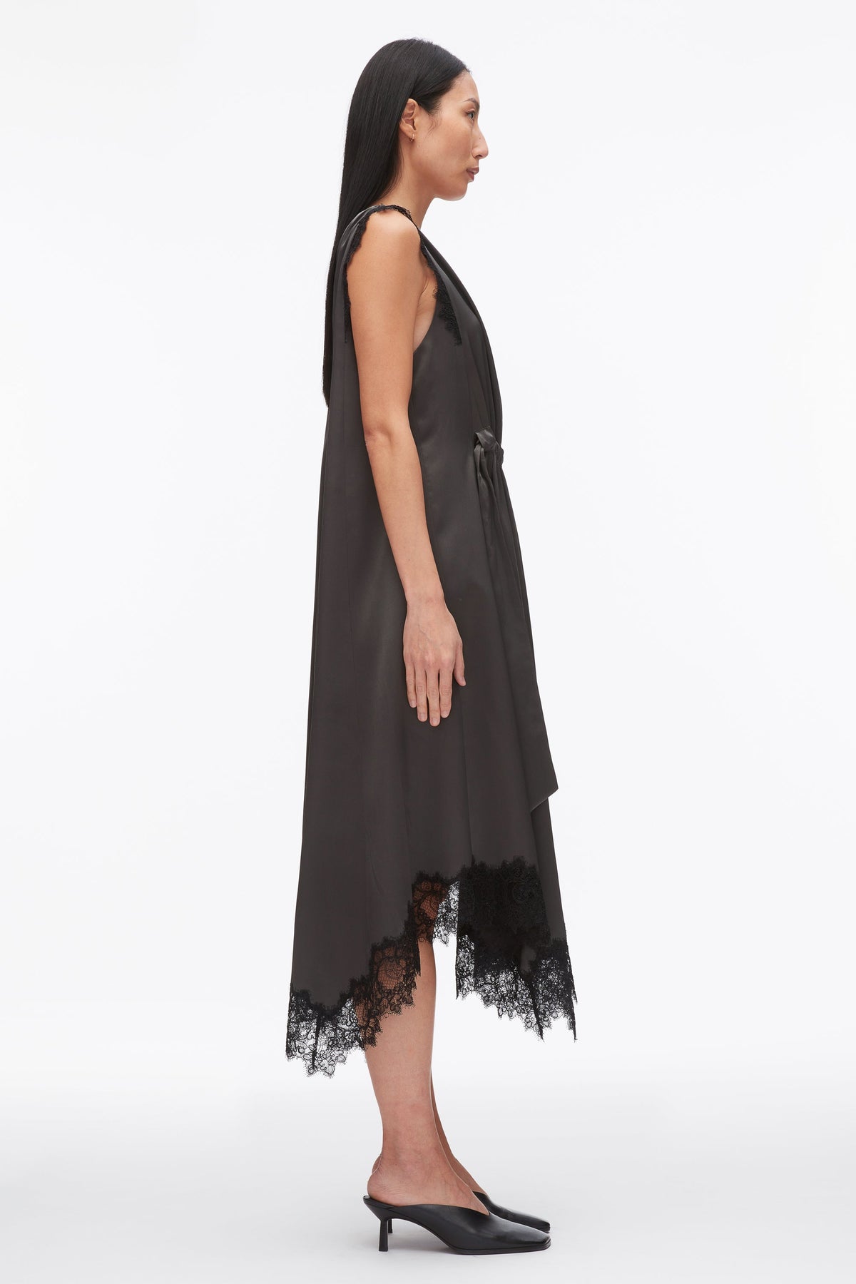 V-Neck Midi Dress with Lace Trim - 3.1 Phillip Lim Exclusive