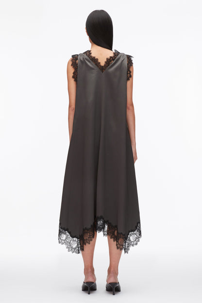 V-Neck Midi Dress with Lace Trim - 3.1 Phillip Lim Exclusive