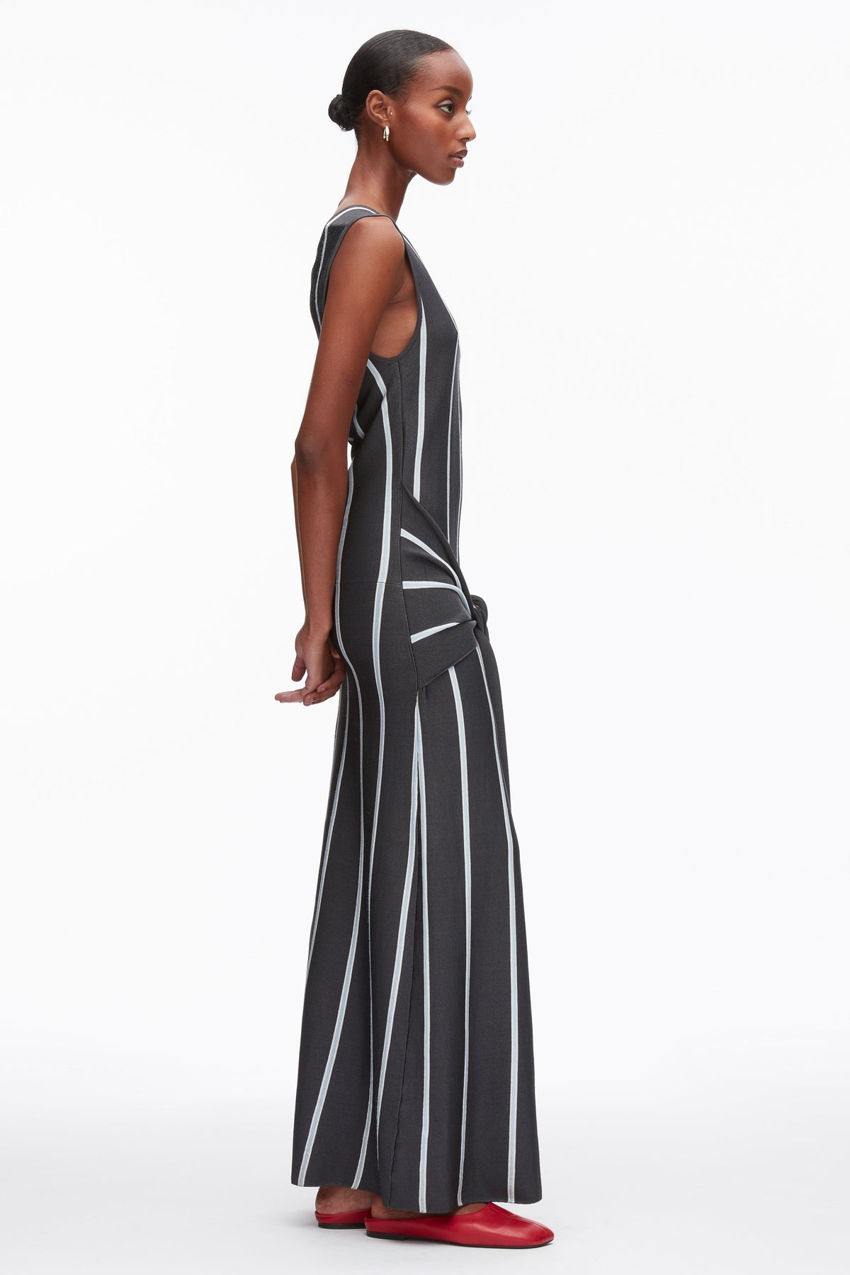 Stripe Midi Dress with Fringe Waist Tie - 3.1 Phillip Lim Classic