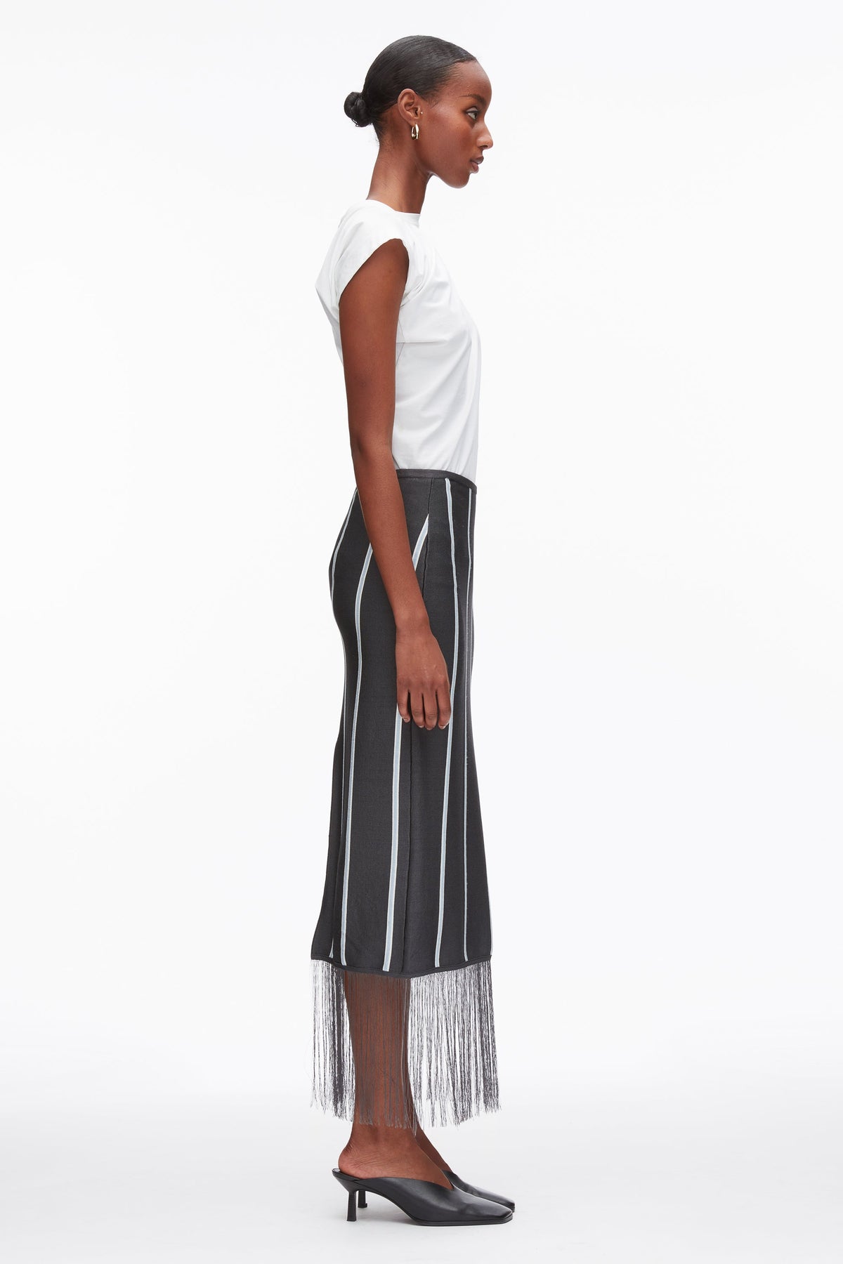 Stripe Midi Skirt with Fringe - 3.1 Phillip Lim Recommended