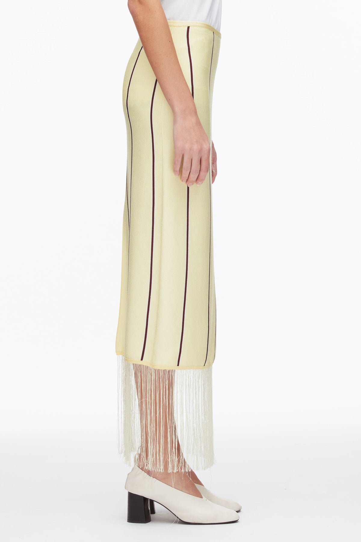 Stripe Midi Skirt with Fringe - 3.1 Phillip Lim Deals