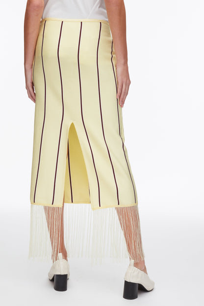 Stripe Midi Skirt with Fringe - 3.1 Phillip Lim Deals