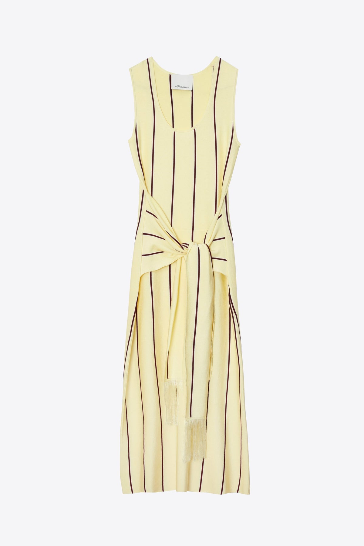 Stripe Midi Dress with Fringe Waist Tie - 3.1 Phillip Lim Best Seller