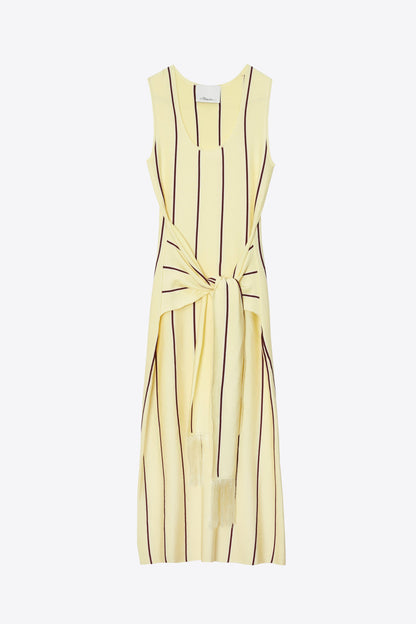 Stripe Midi Dress with Fringe Waist Tie - 3.1 Phillip Lim Best Seller