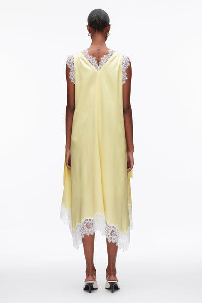 V-Neck Midi Dress with Lace Trim - 3.1 Phillip Lim Hot Sale