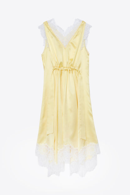 V-Neck Midi Dress with Lace Trim - 3.1 Phillip Lim Hot Sale