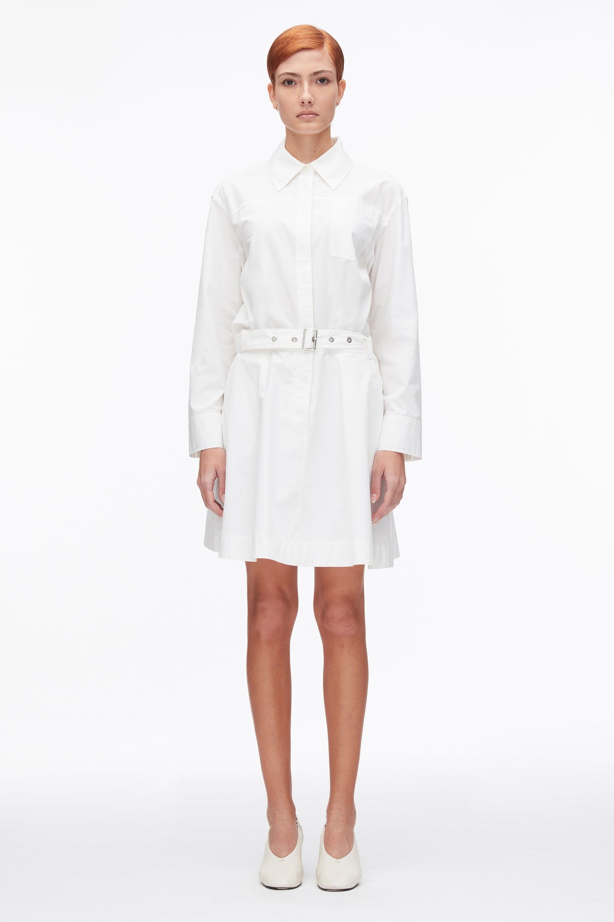 Belted Structured Cotton Shirt Dress - 3.1 Phillip Lim Deals